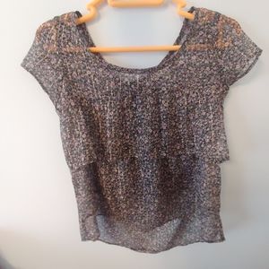 ❣️10/$50❣️:Sheer layered blouse